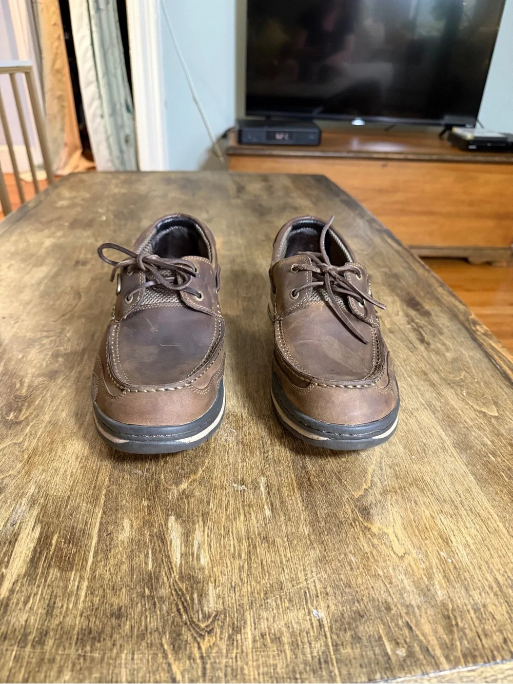 Irish Setter Red Wing Boat Shoes Mens 11.5 D Leather Air Wave Oxford Moc Toe